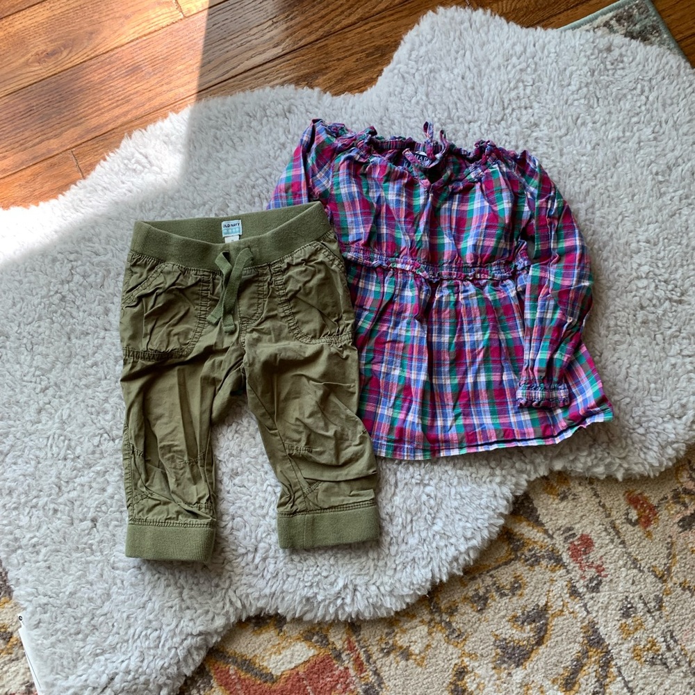 Girls Pants & Blouse Set